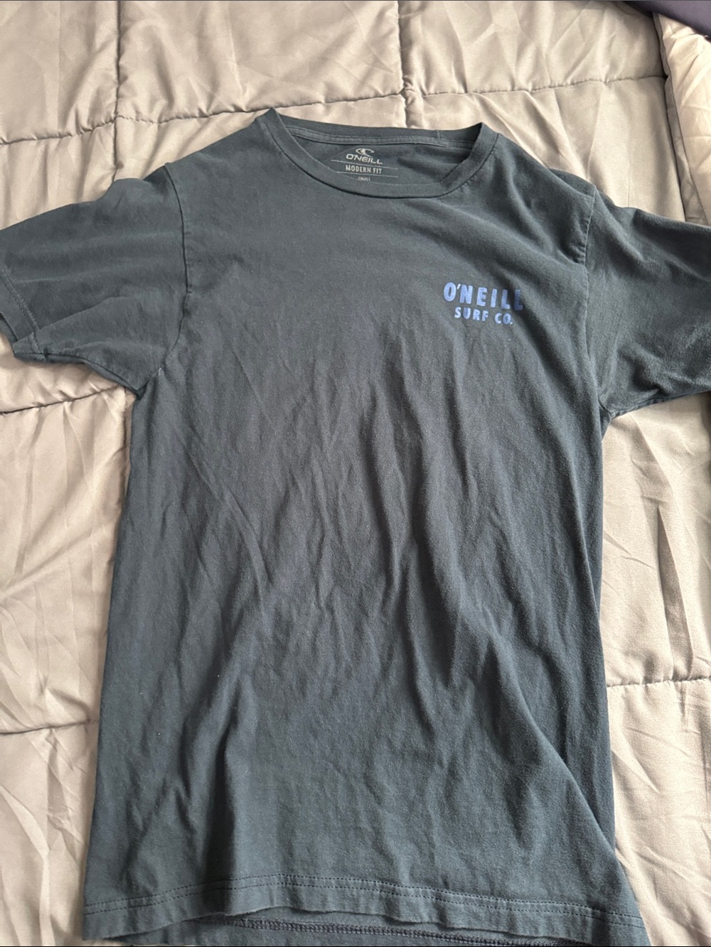 O'Neill Black Short-Sleeve Surf Co. Tee with Blue Logo